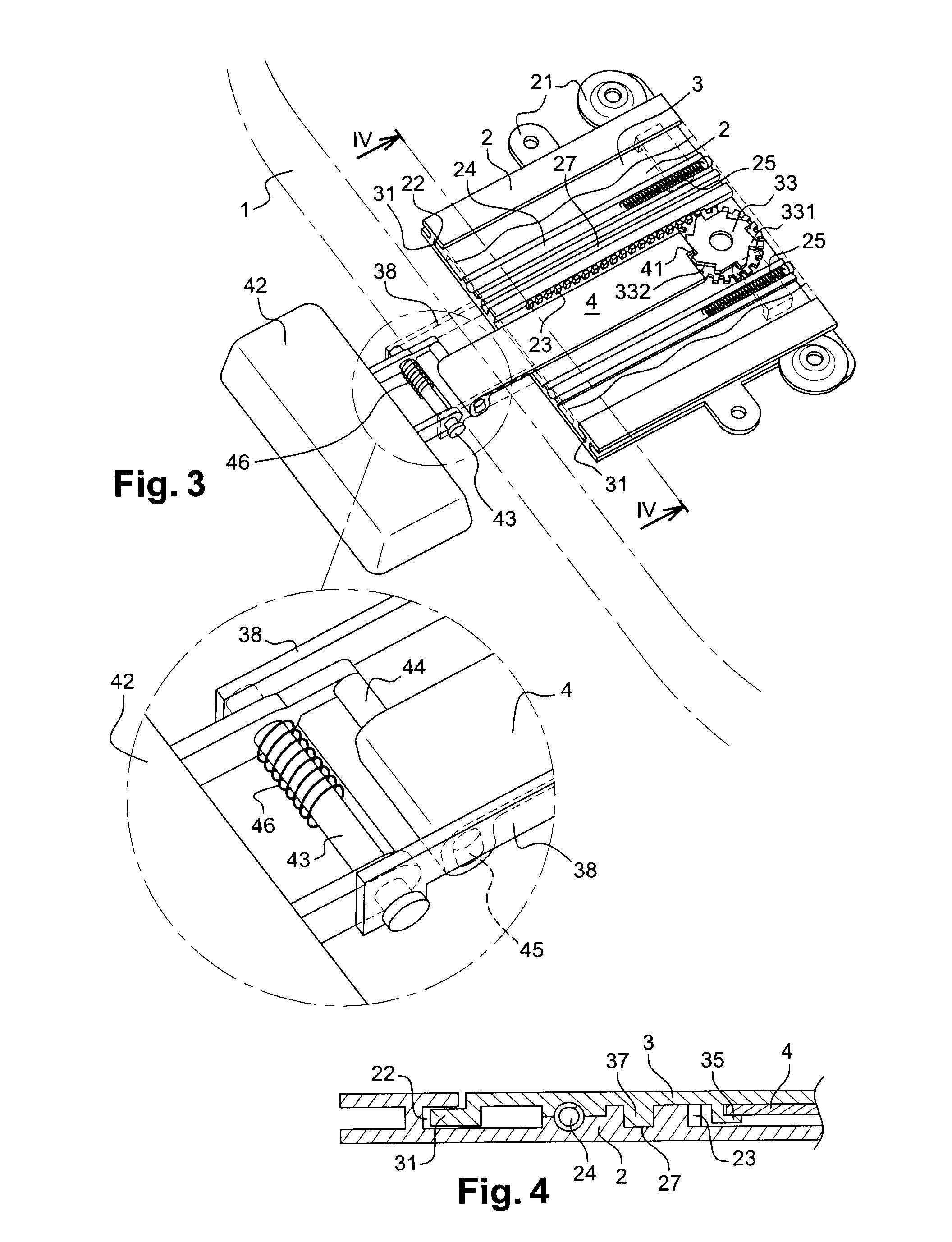 Device for adjusting the length of the seat base for a motor vehicle seat and seat comprising such a device