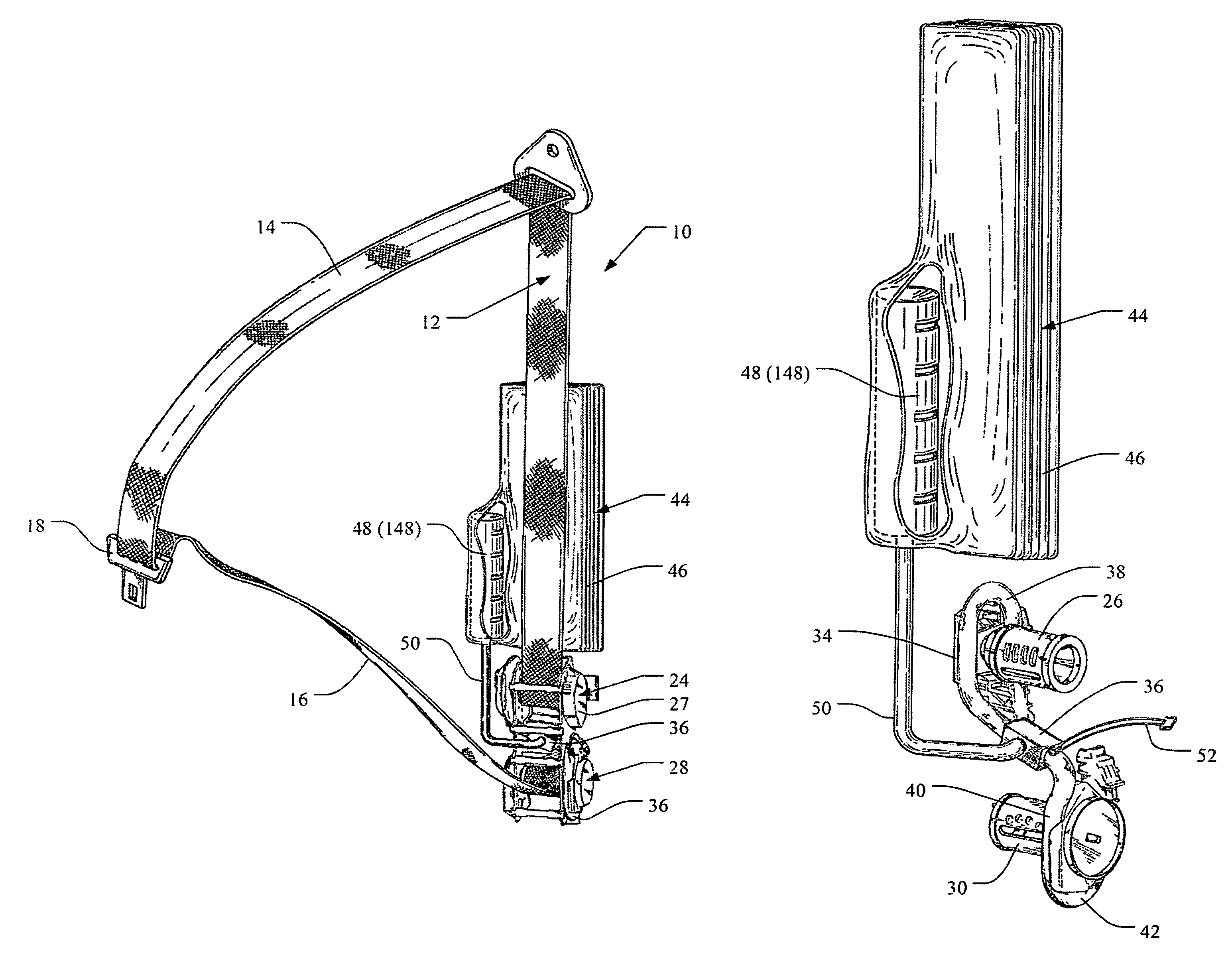 Dual spool retractor in belt-in-seat