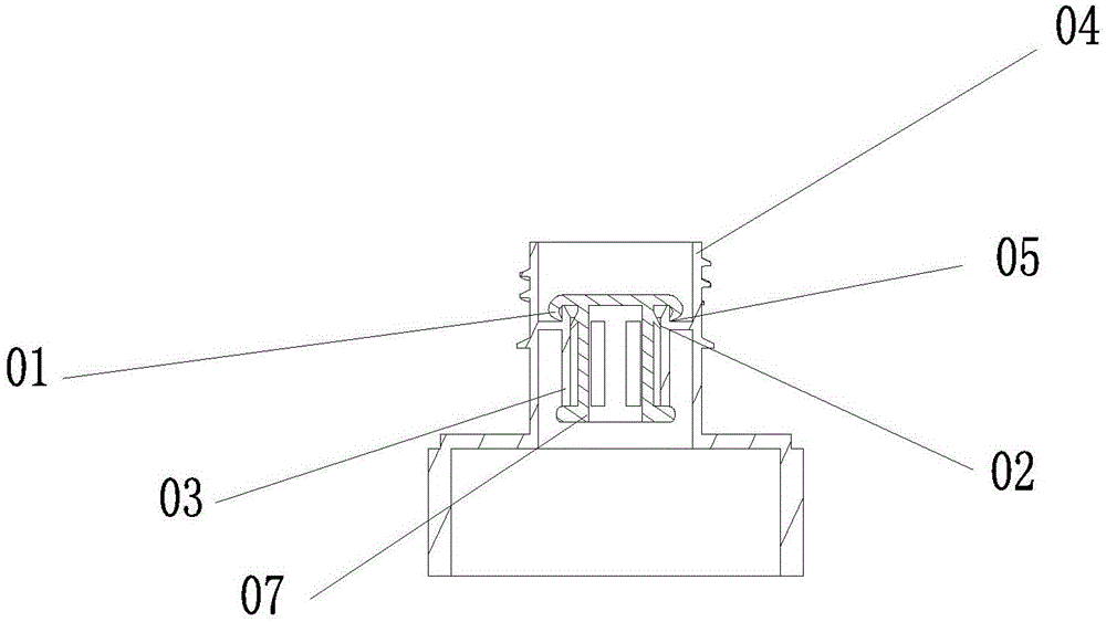 Water absorbing leakage-free bottle mouth component