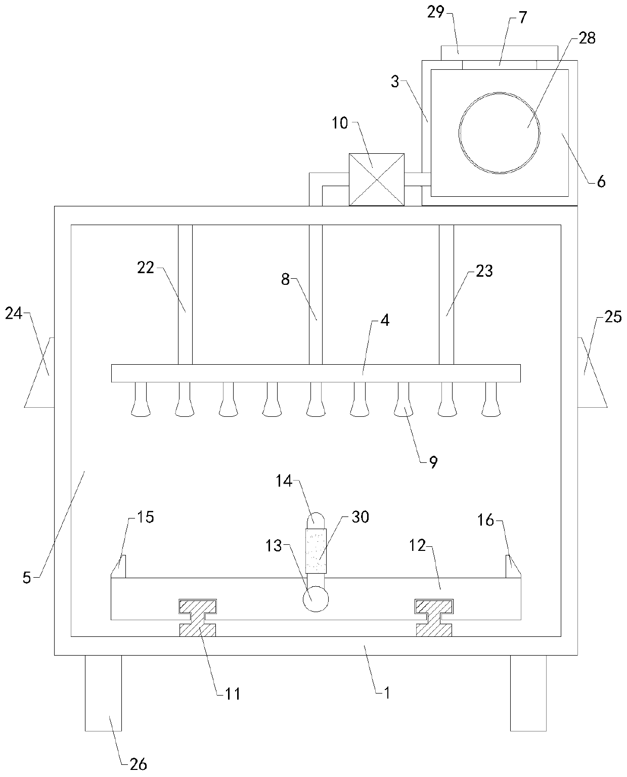 Anti-corrosion treatment device for billboard production