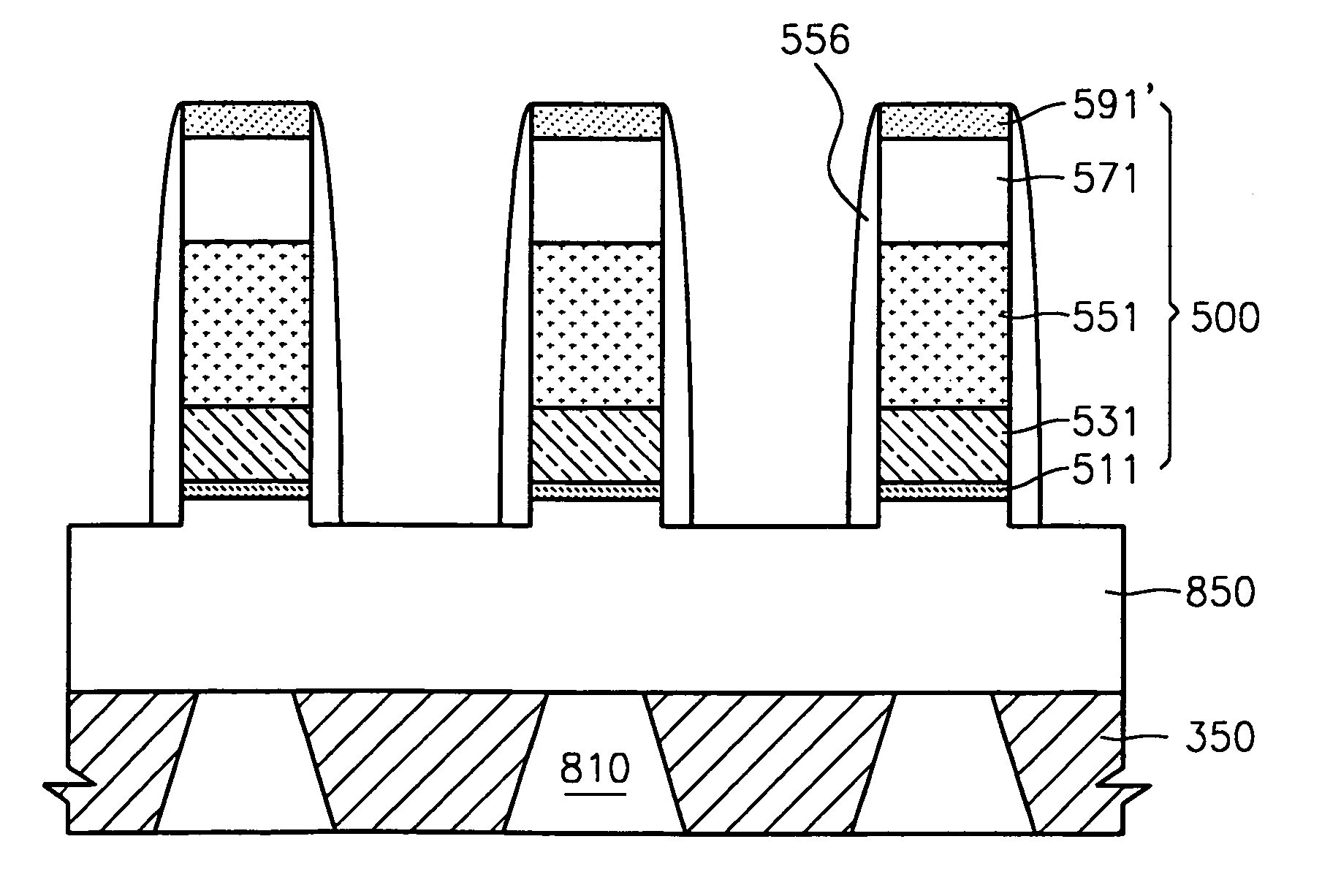 Semiconductor device and method for forming same using multi-layered hard mask