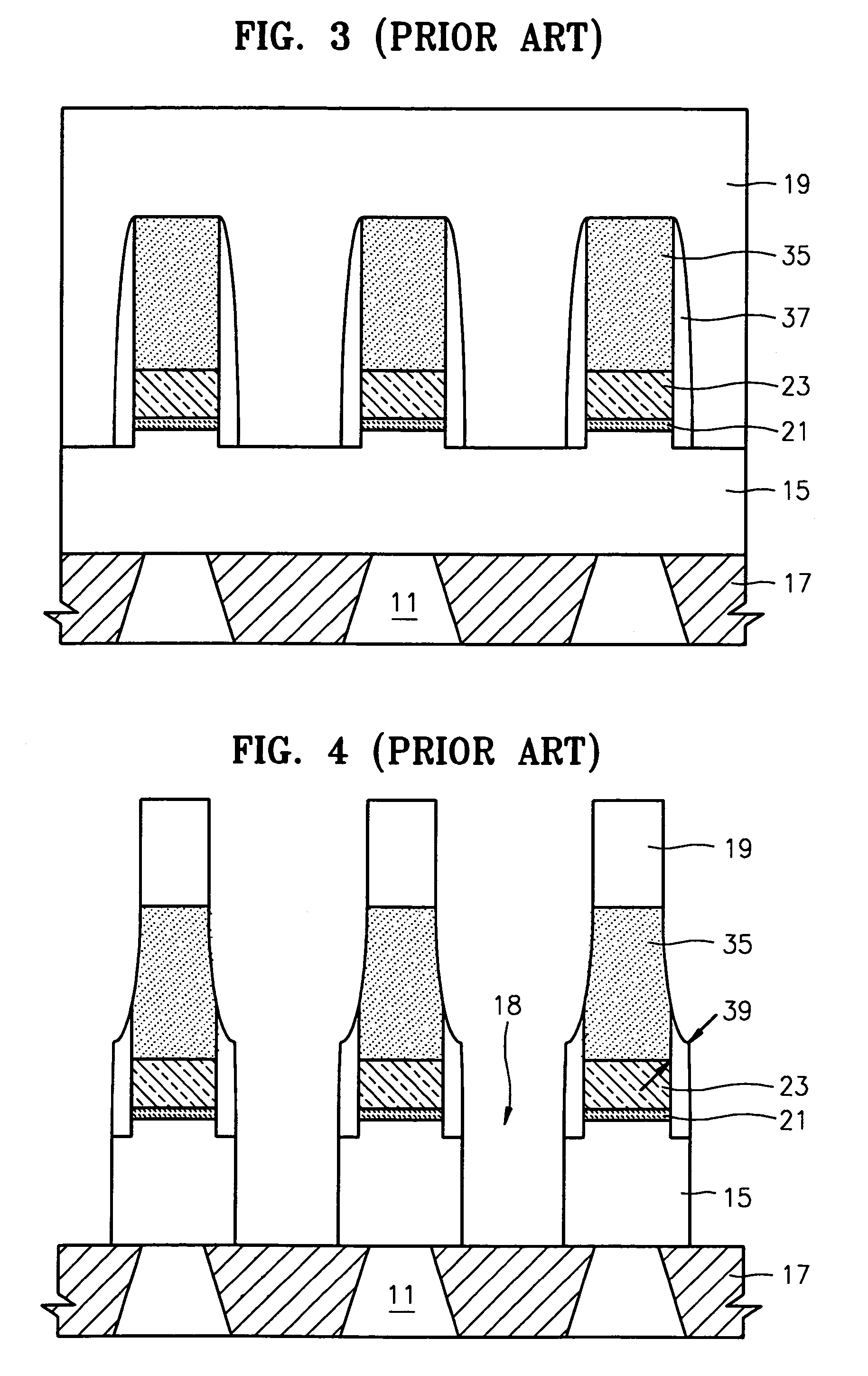 Semiconductor device and method for forming same using multi-layered hard mask