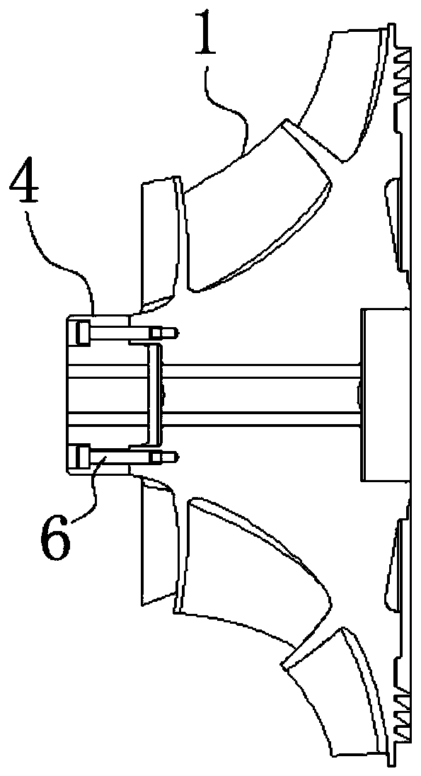 Self-locking centrifugal compressor impeller structure