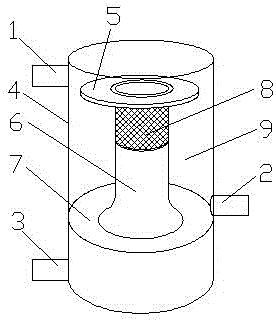 Mud-and-water auto-separating pipeline apparatus