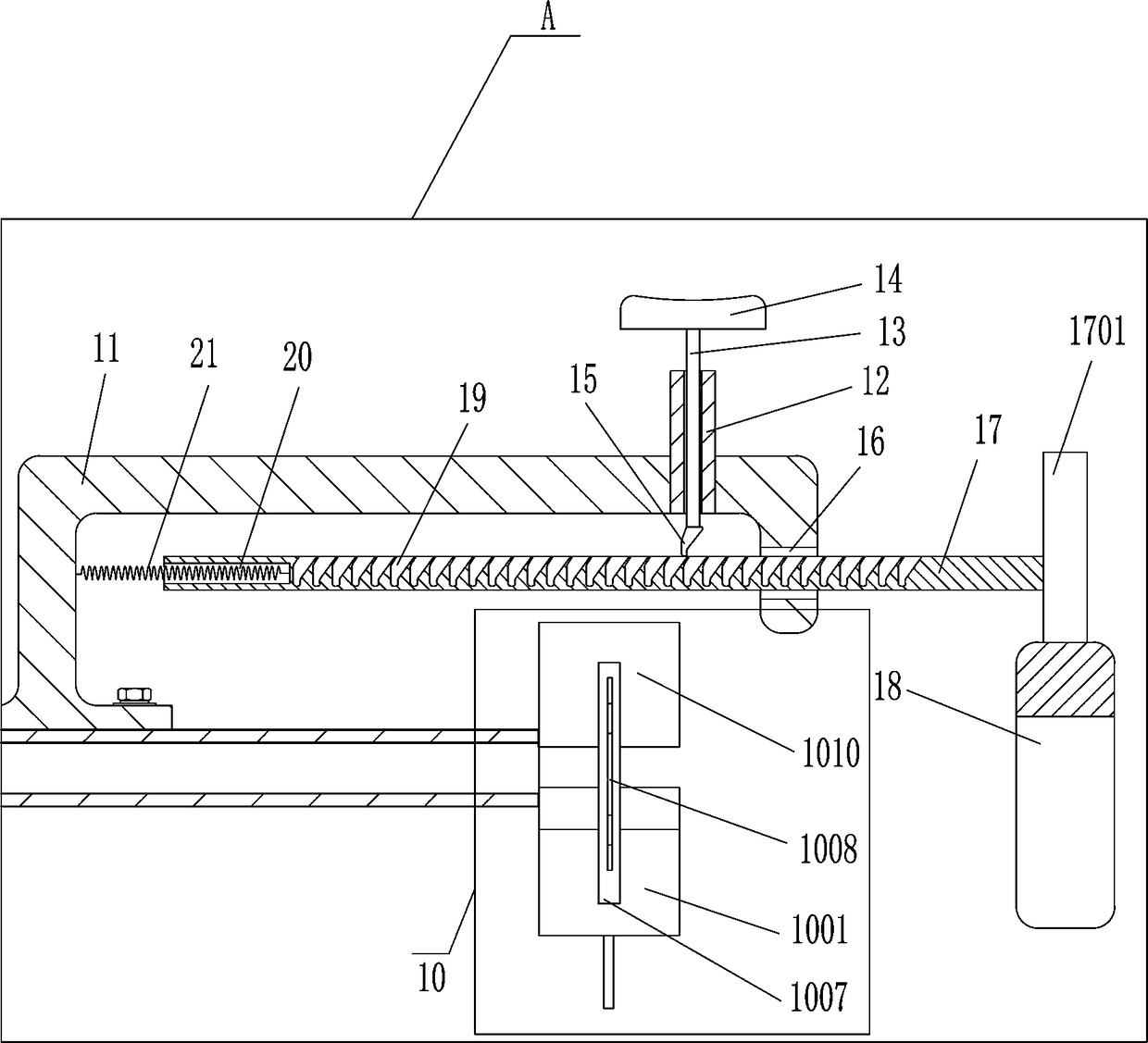 Mold oil pipe joint auxiliary dismounting machine