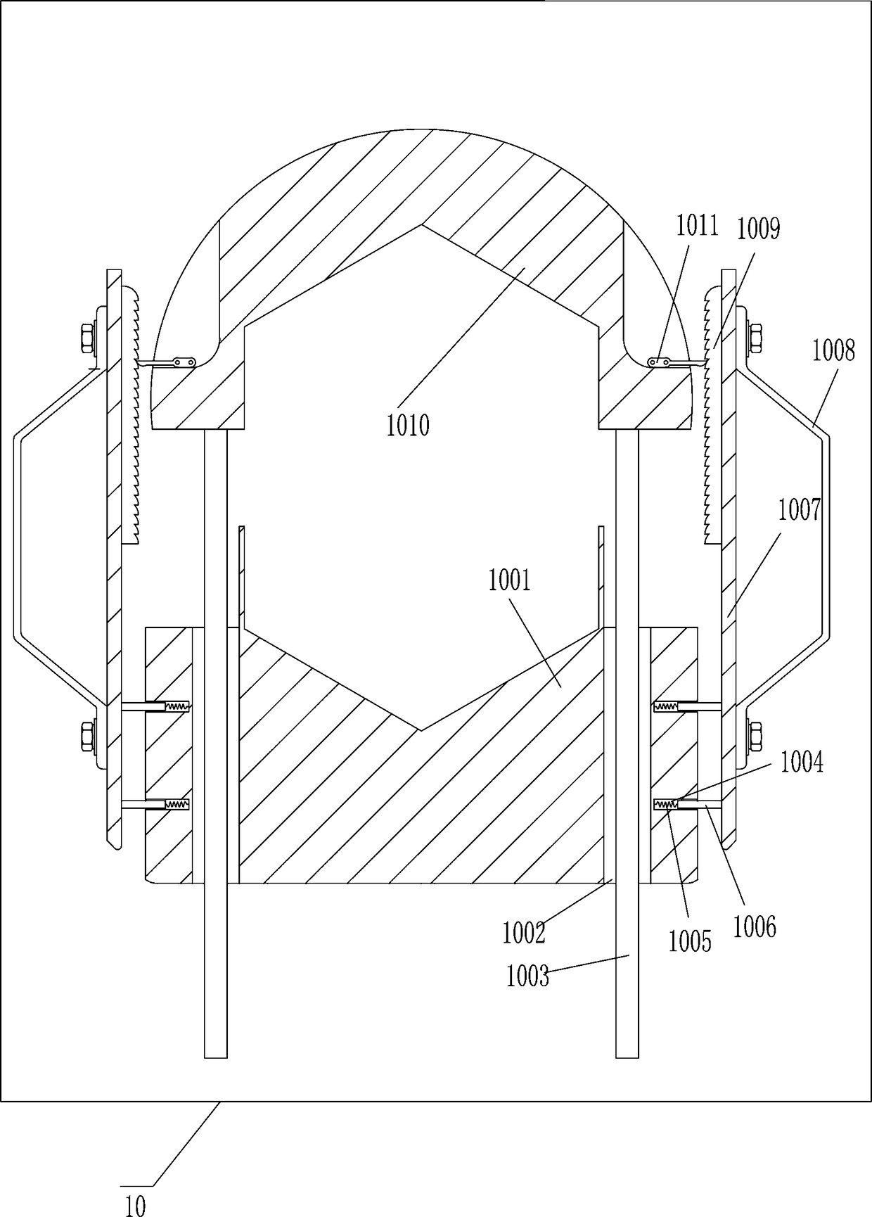 Mold oil pipe joint auxiliary dismounting machine