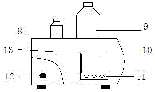 Full-automatic oil-pumping liquid adding and draining device