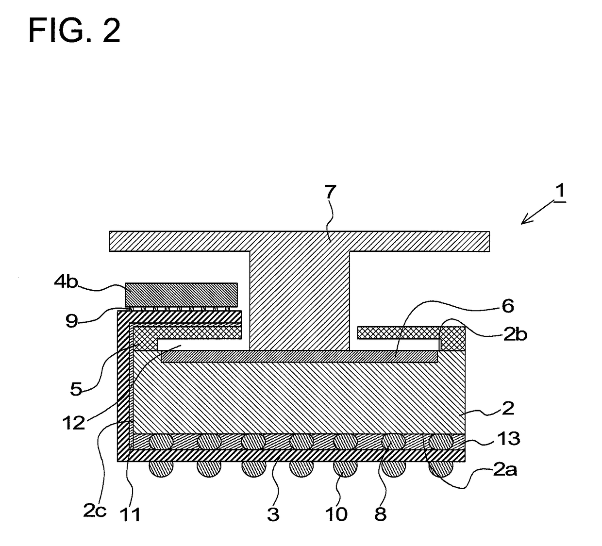 Device having electronic components mounted therein and method for manufacturing such device