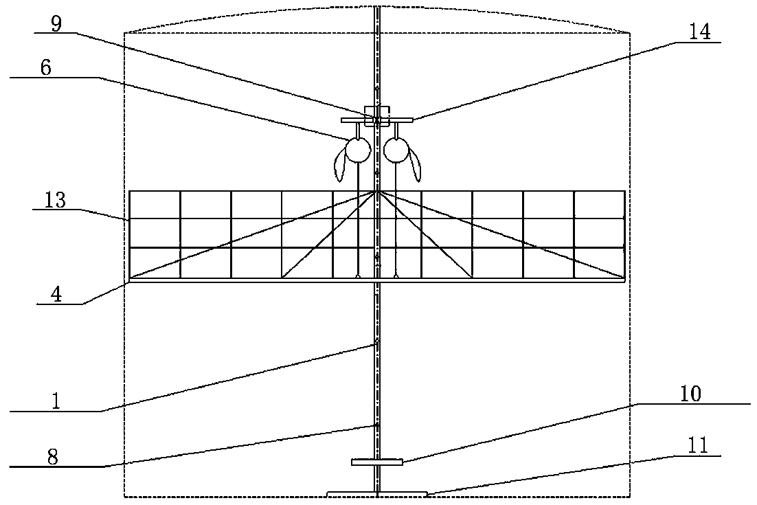 Rust removal anticorrosion platform and method for flat bottom storage tank inner wall