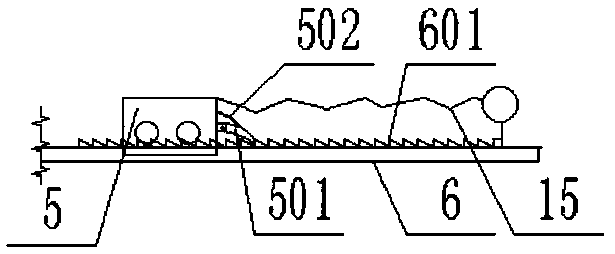 A device for discharging residual iron from a skimmer