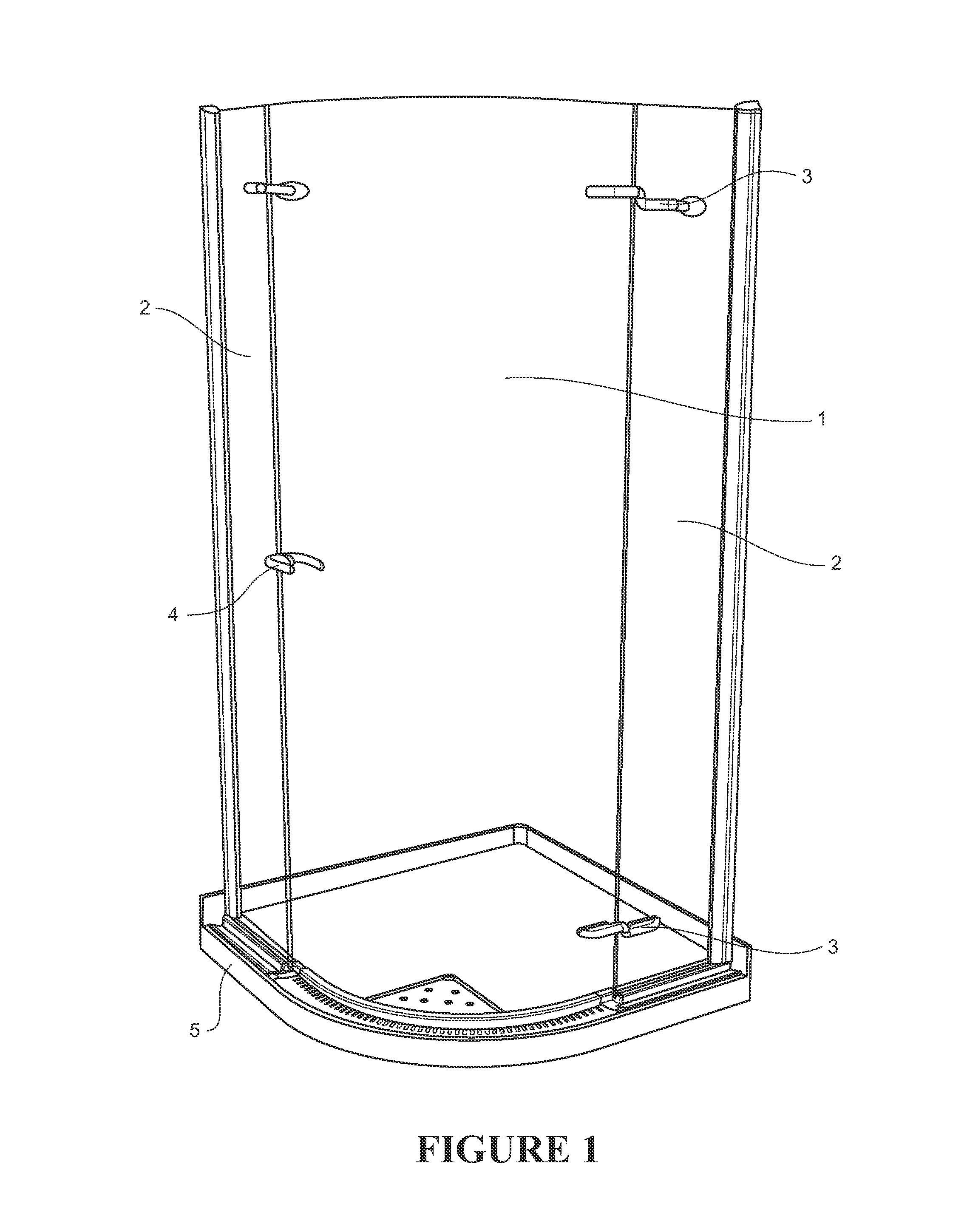 Shower enclosure and base