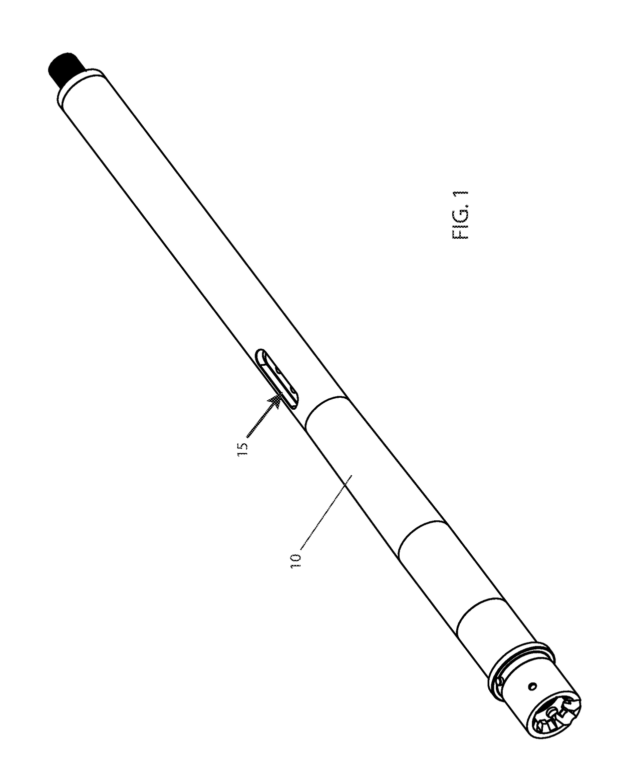 Non-segmented composite barrel for gas operated firearms