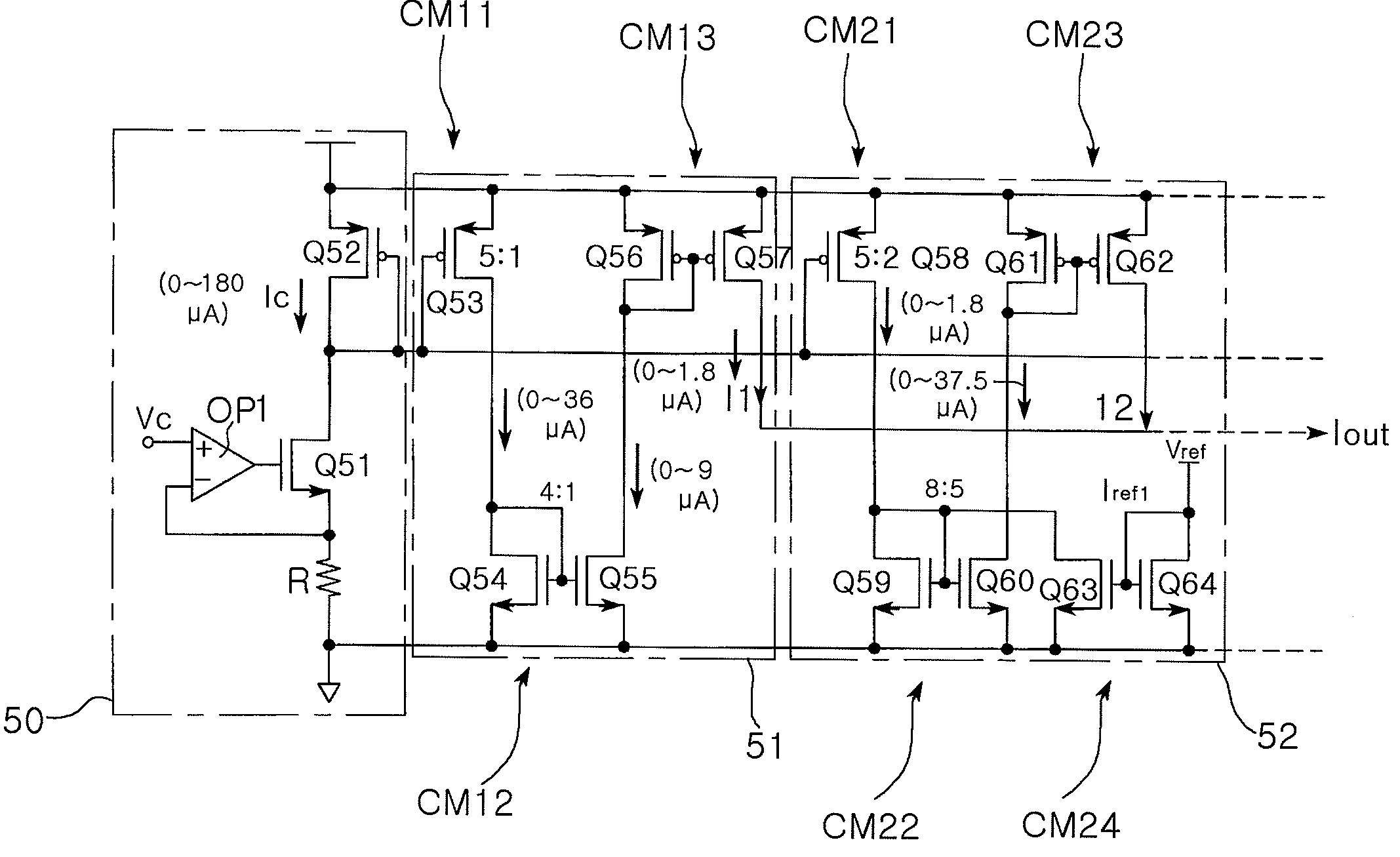 Exponential function generator and variable gain amplifier using the same