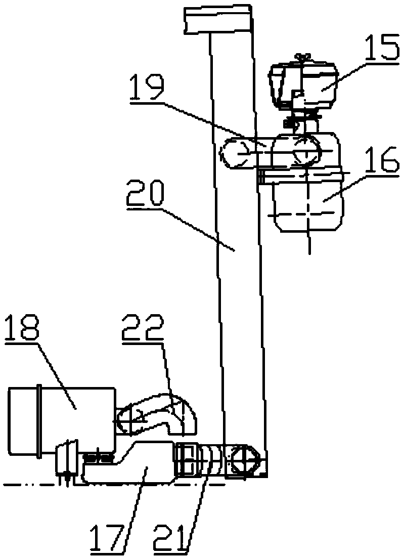 Forklift type stoking trolley