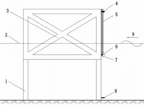 Gate type seawall