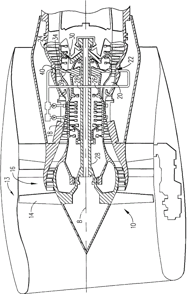 Gas turbine engine system, aircraft system, and method of operation