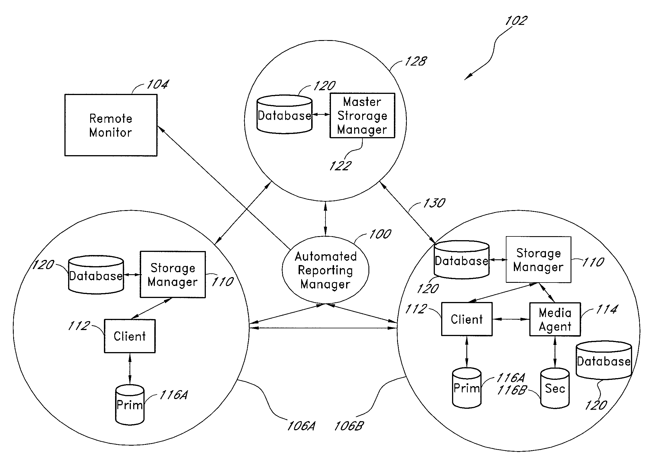Systems and methods for remote monitoring in a computer network and reporting a failed migration operation without accessing the data being moved