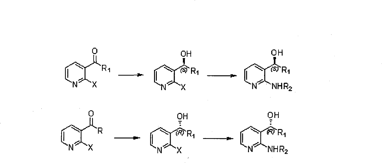 Method for synthesizing derivatives of chiral pyridyl aminoalcohols, and intermediate products and final products of same