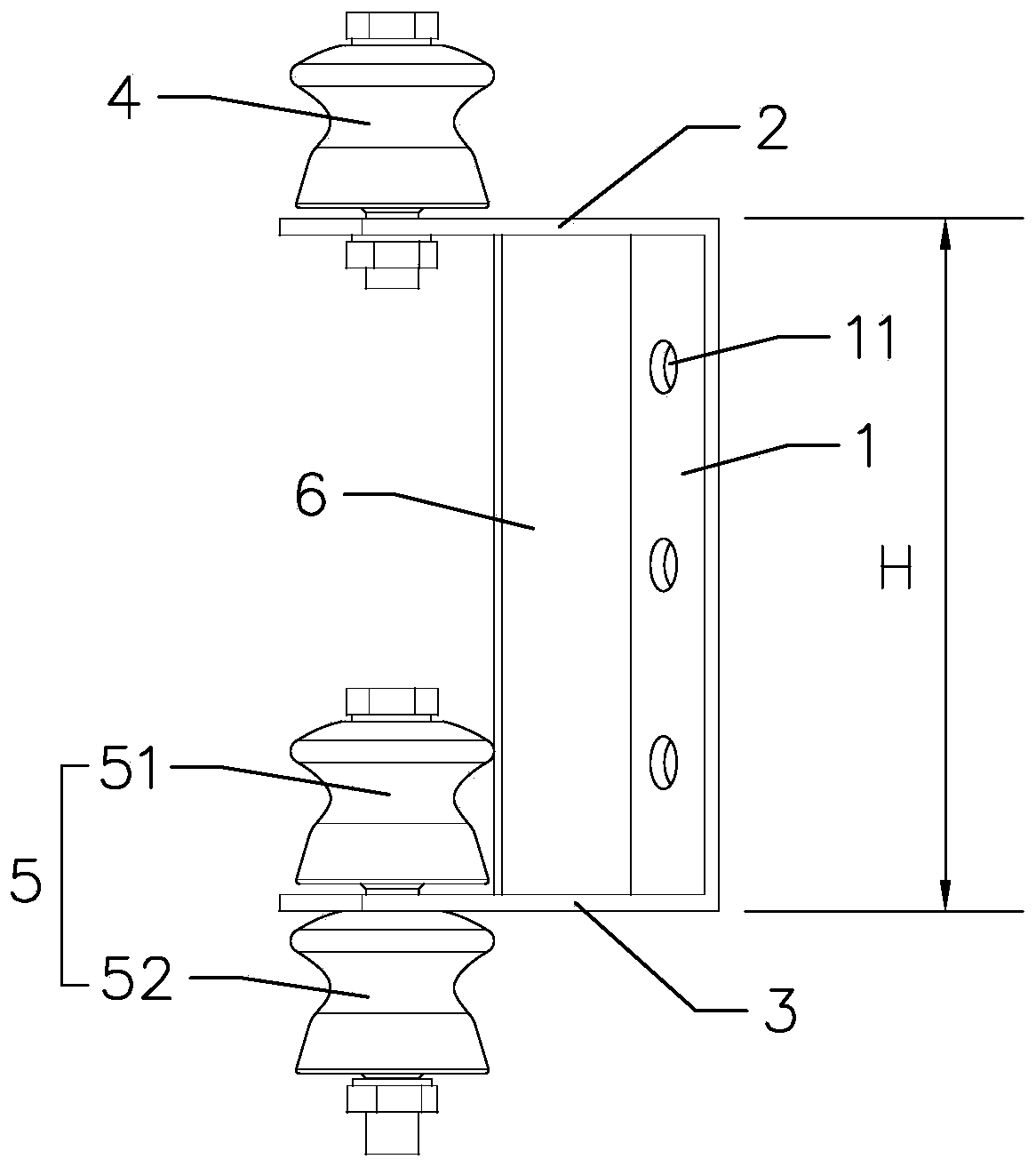 Interconnected bracket in compatible with weak electric line and wiring method