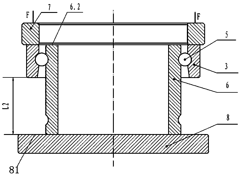 A tandem assembled angular contact ball bearing and its assembly method