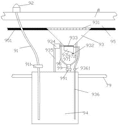 Cleaning device for municipal bridge guardrail and its application method