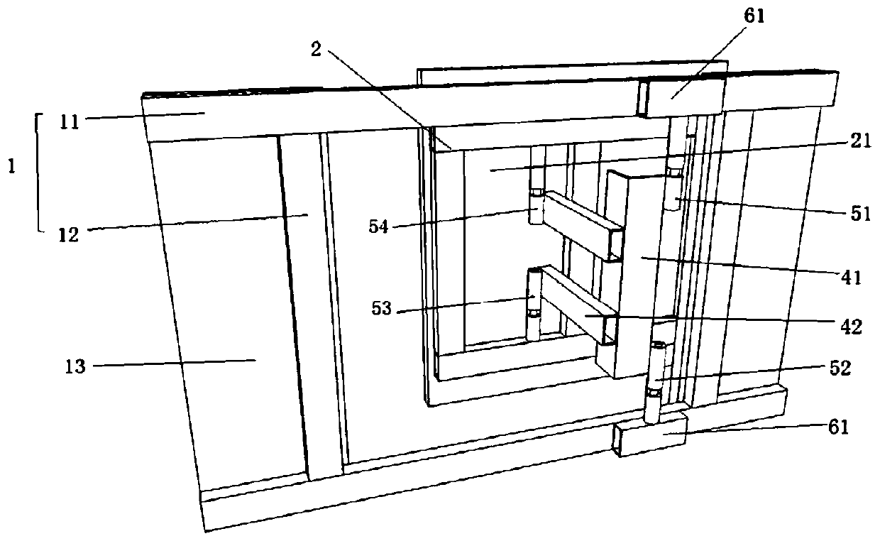 Villa basement stone bathtub access door