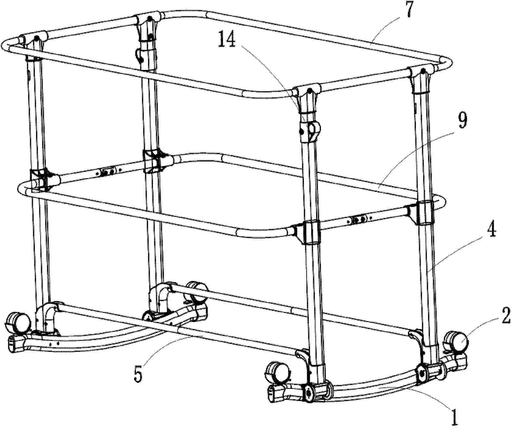 Demountable swing bed