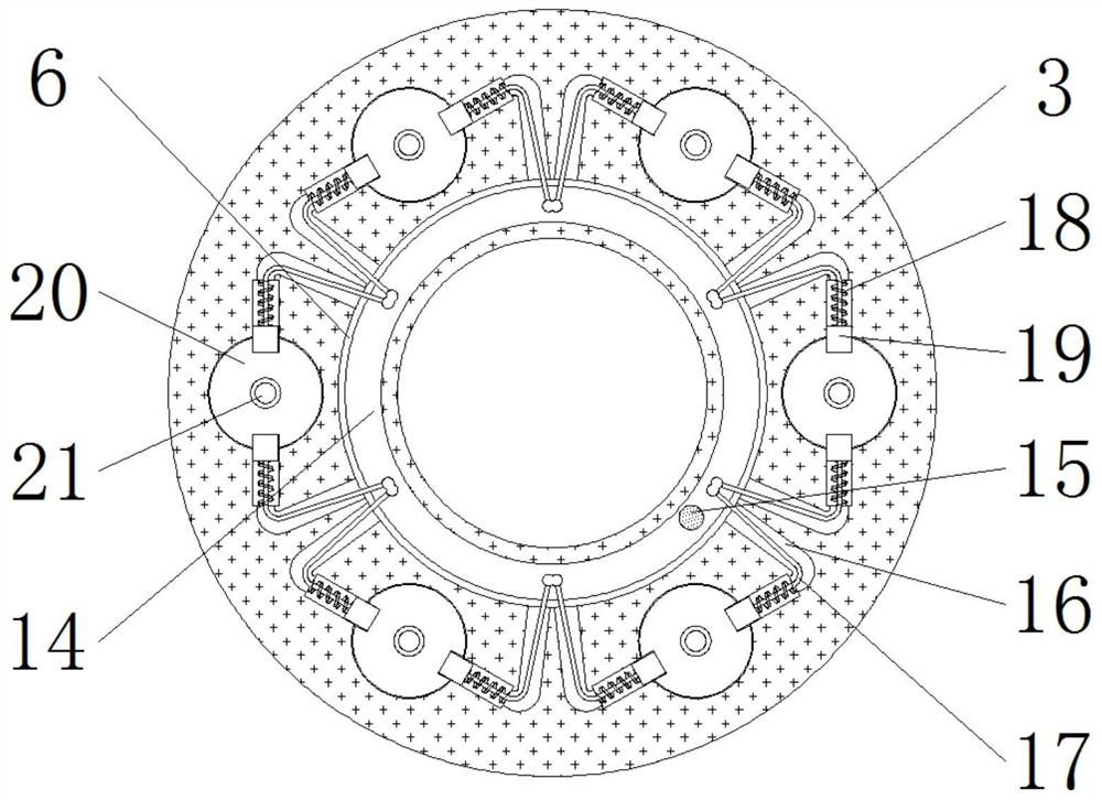 A transfer device for basic components of aviation equipment that can be supported and adjusted in multiple directions