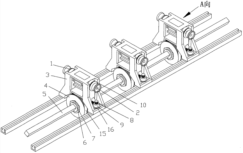 Movable type double rotary shuttle stent mechanism