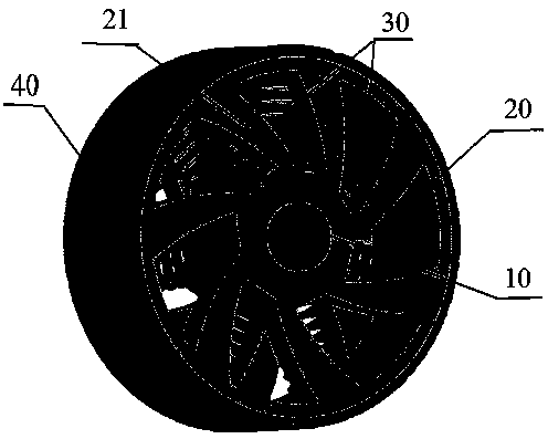 Spoke spring combination tire