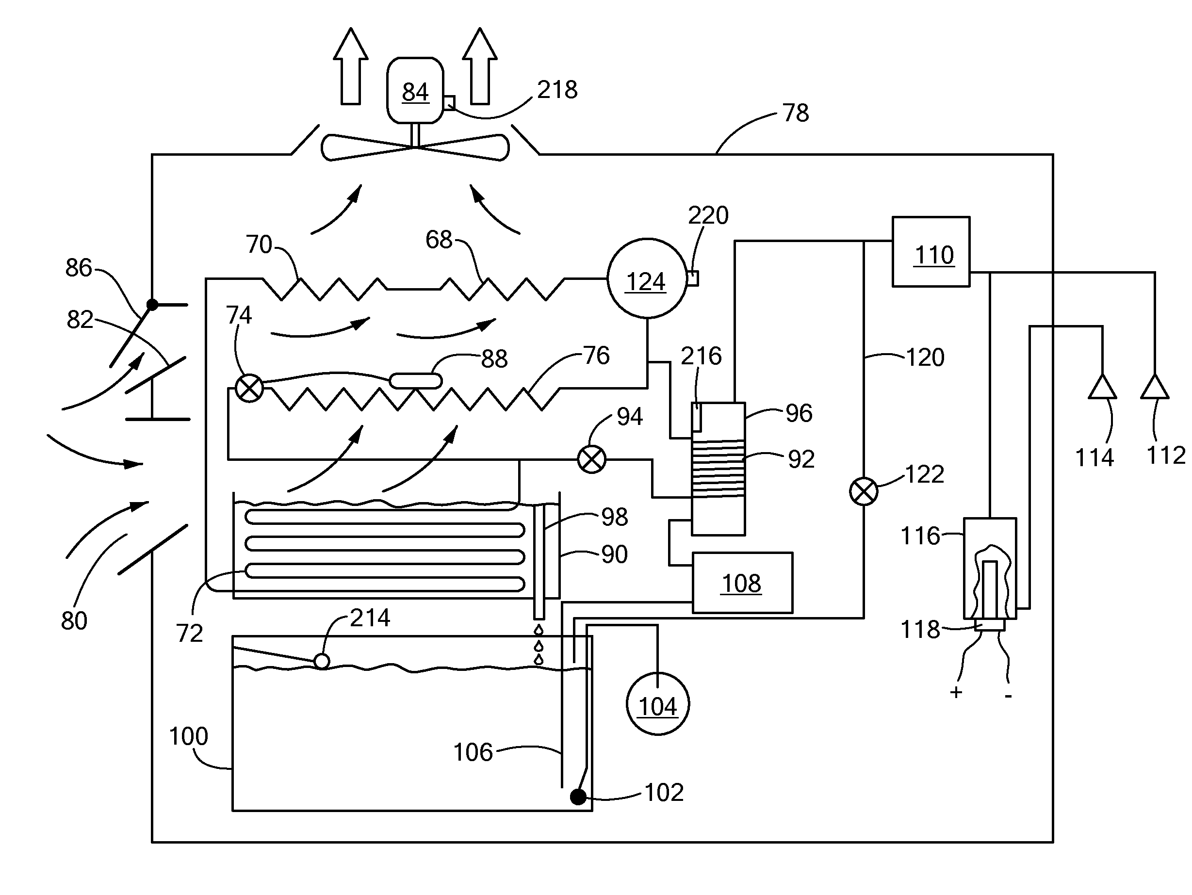Water production system and method with auxiliary refrigeration cycle