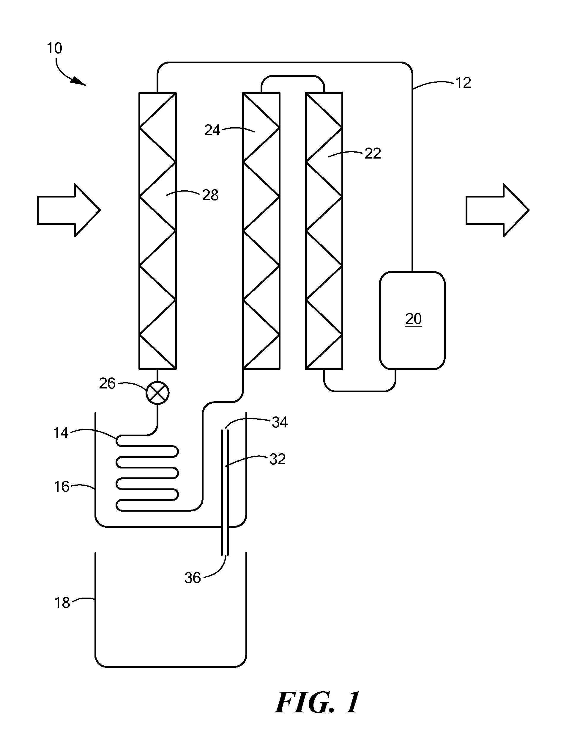 Water production system and method with auxiliary refrigeration cycle