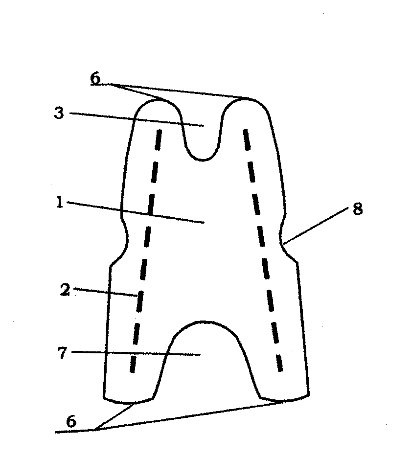 Buckling concrete split head for supporting upper and lower layers of steel bars