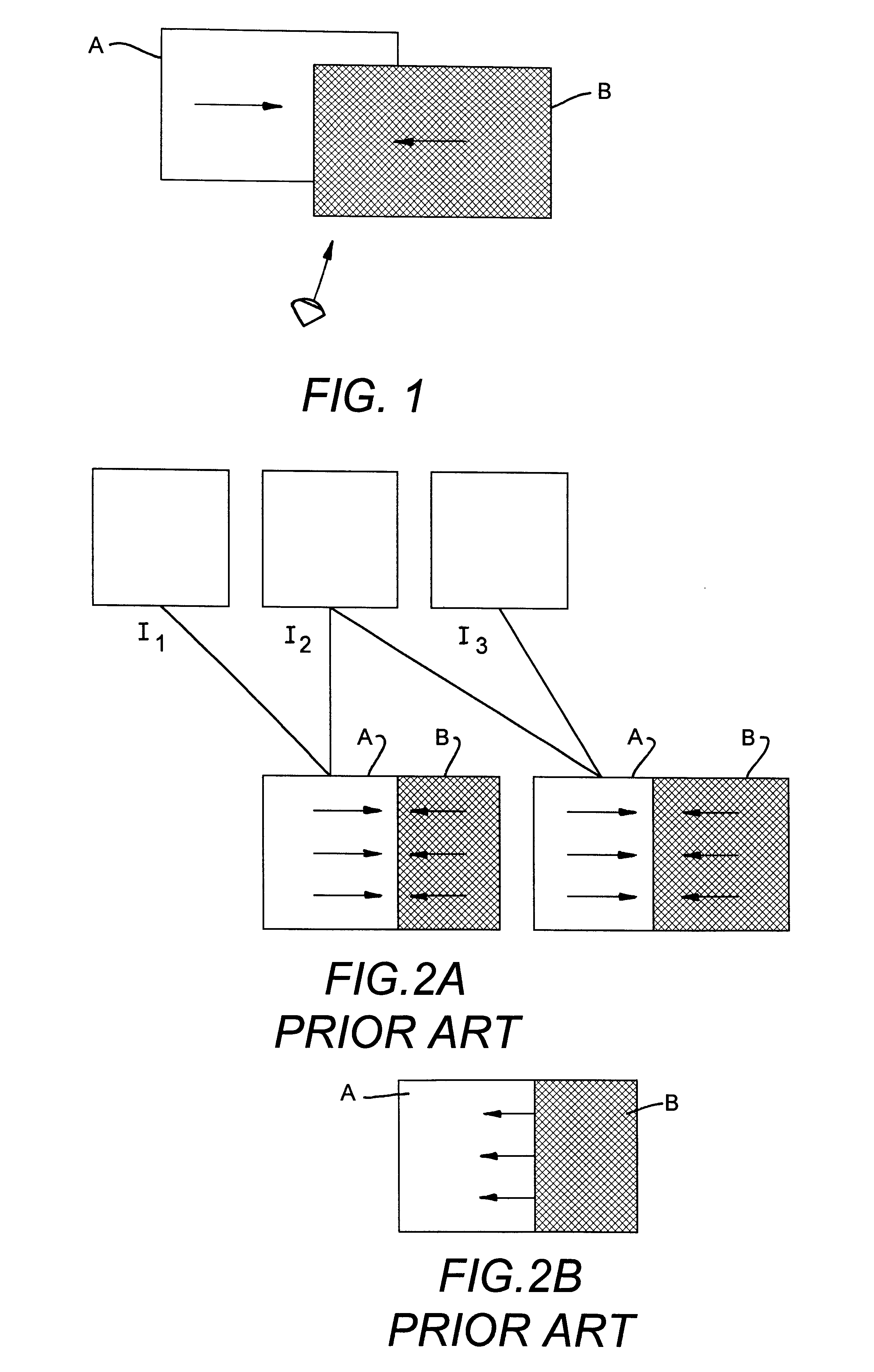 Method for the detection of the relative depth of objects in an image from a pair of images