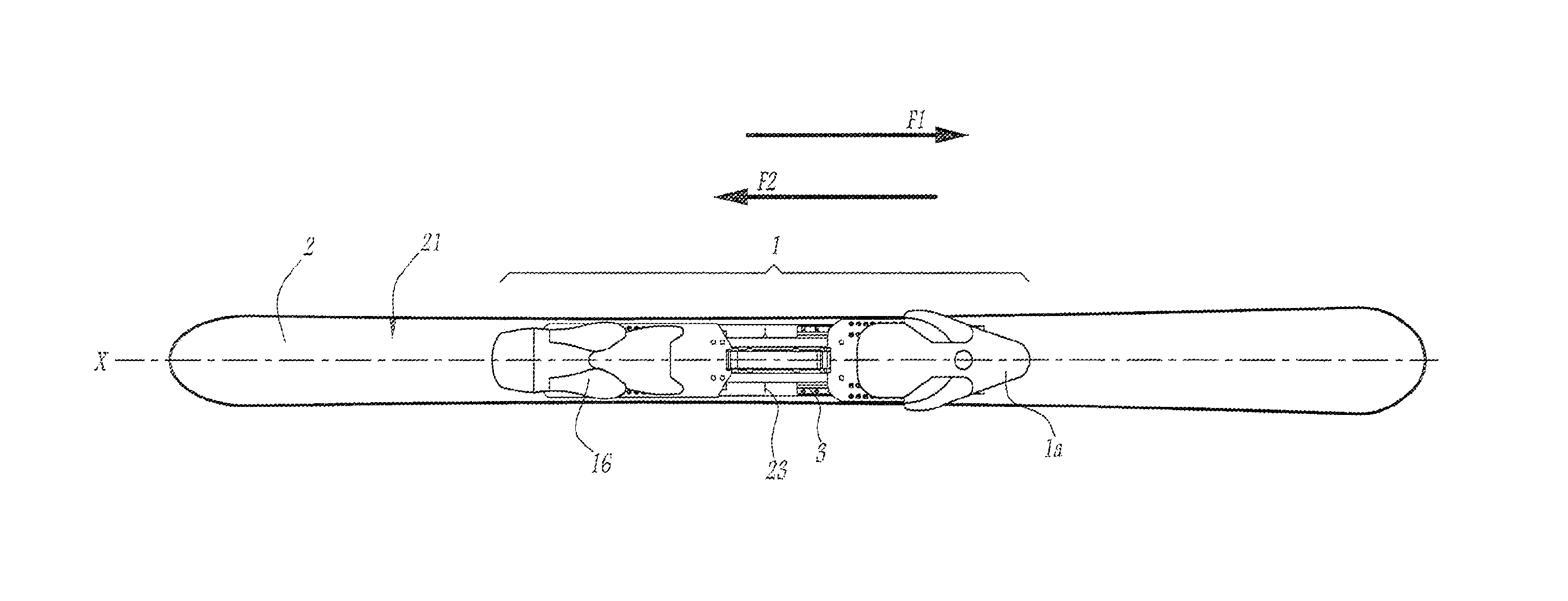Binding for a boot on a gliding board and a gliding board equipped with such binding
