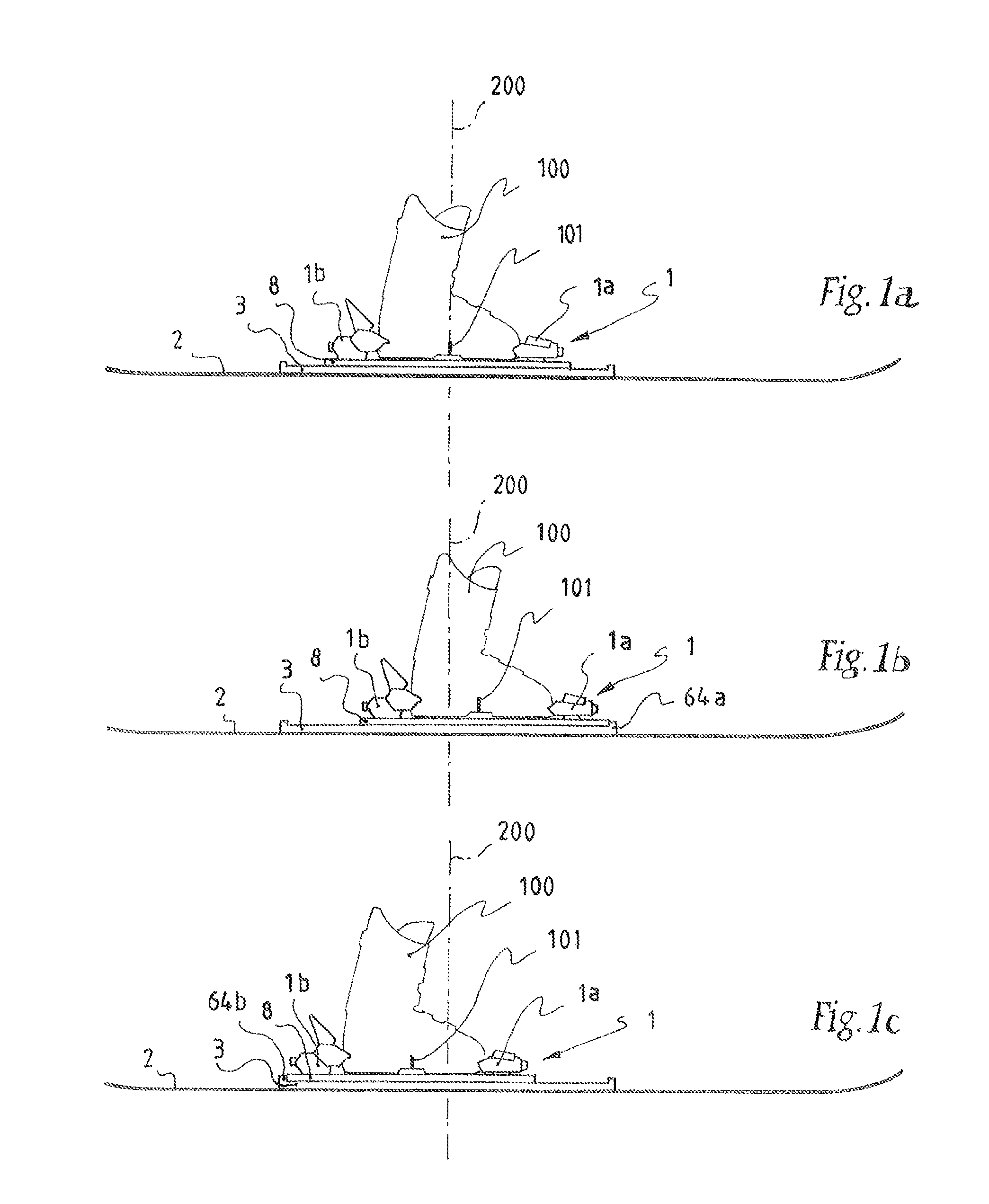 Binding for a boot on a gliding board and a gliding board equipped with such binding