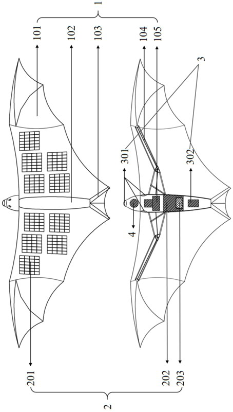 Servo bat-wing aircraft