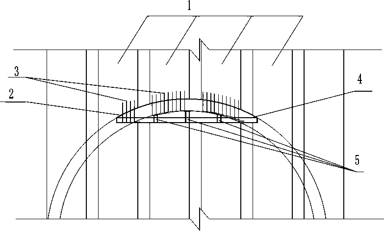 Construction method for subway tunnel to enter subsurface excavation interval tunnel door from shaft