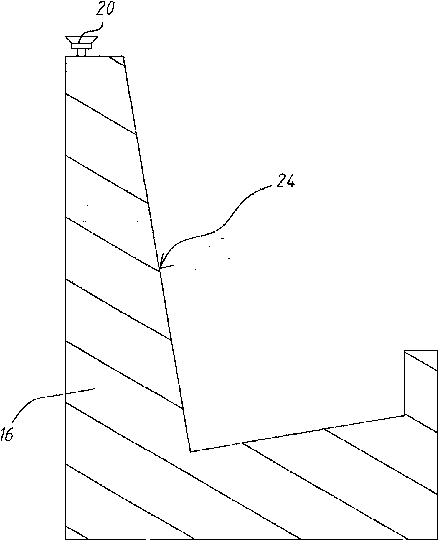 Liquid crystal residue alarm system and method thereof