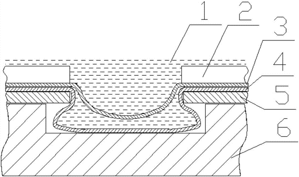 A laser-driven hydraulic bulging plate riveting method and structure