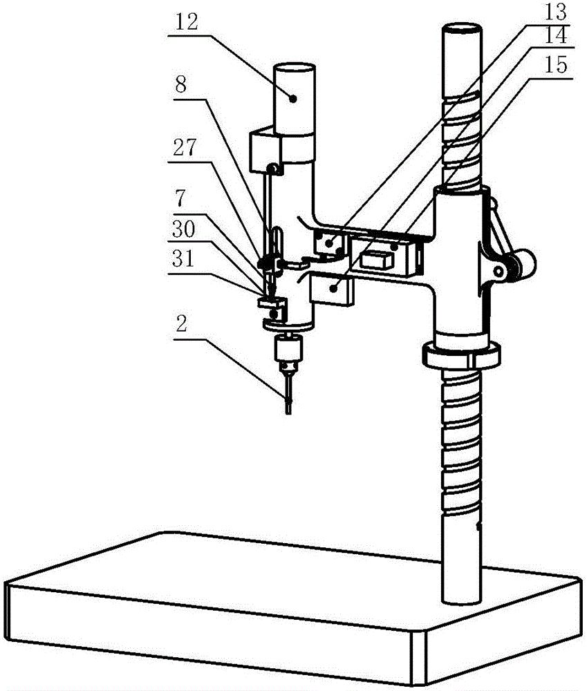 Tapping machine for threaded hole