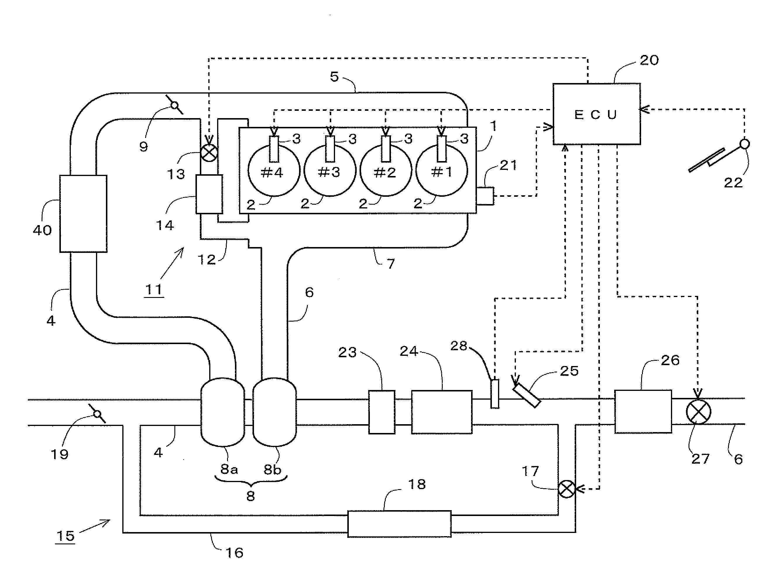 Exhaust gas purification system for an internal combustion engine