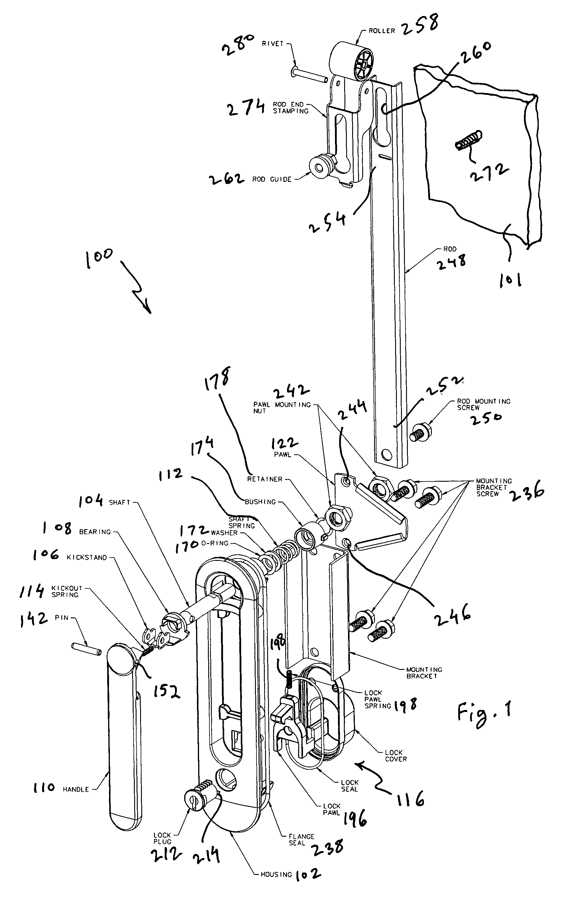 Compression latch mechanism