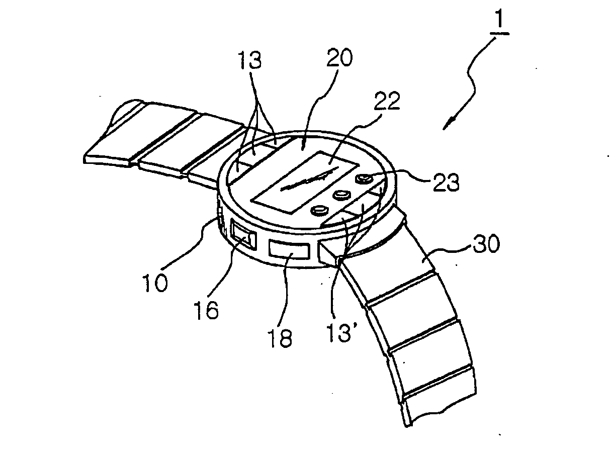 Wrist watch-type headset assembly
