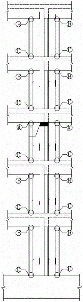Construction method for partial replacement of concrete column