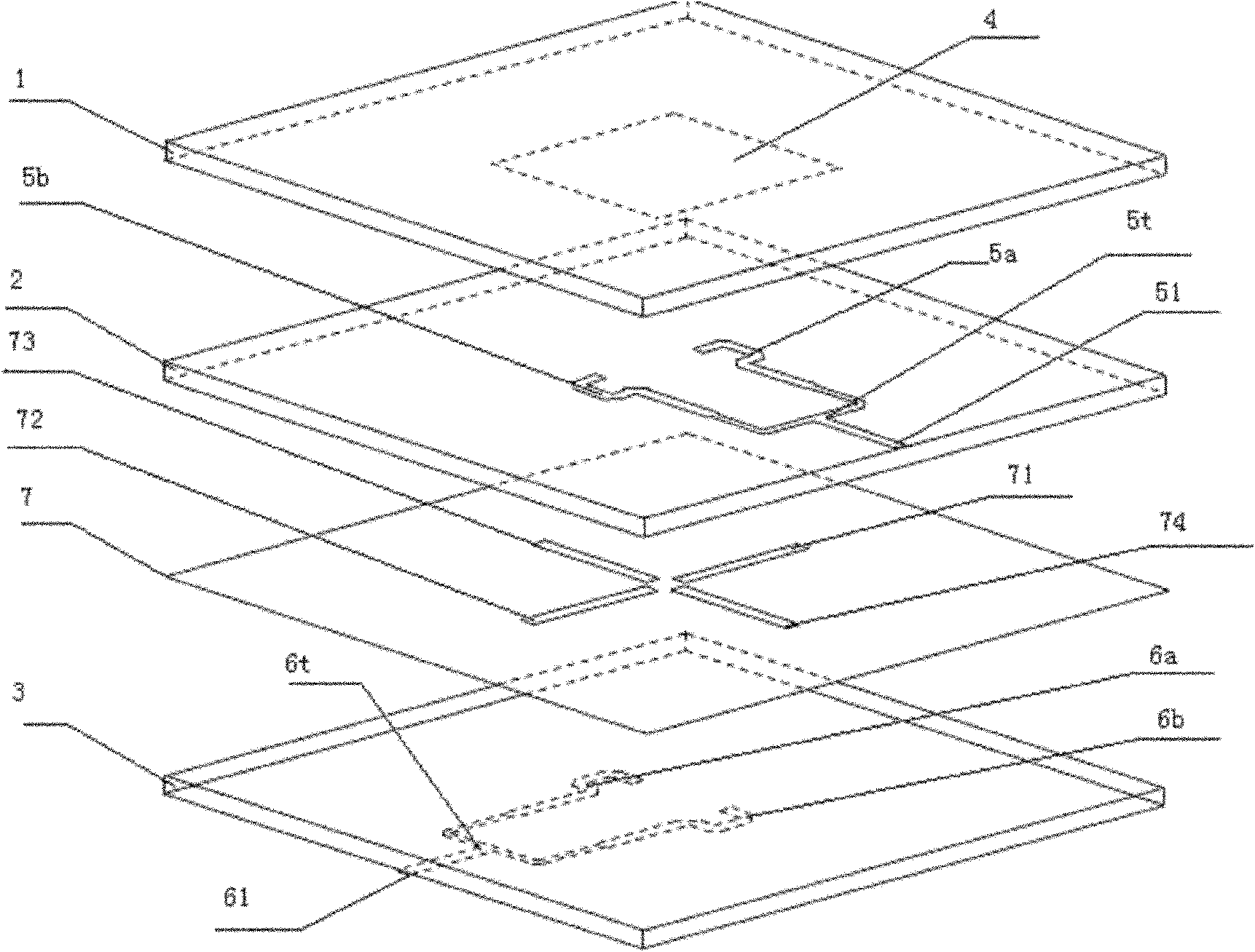 High isolation dual-polarized microstrip antenna fed by slot