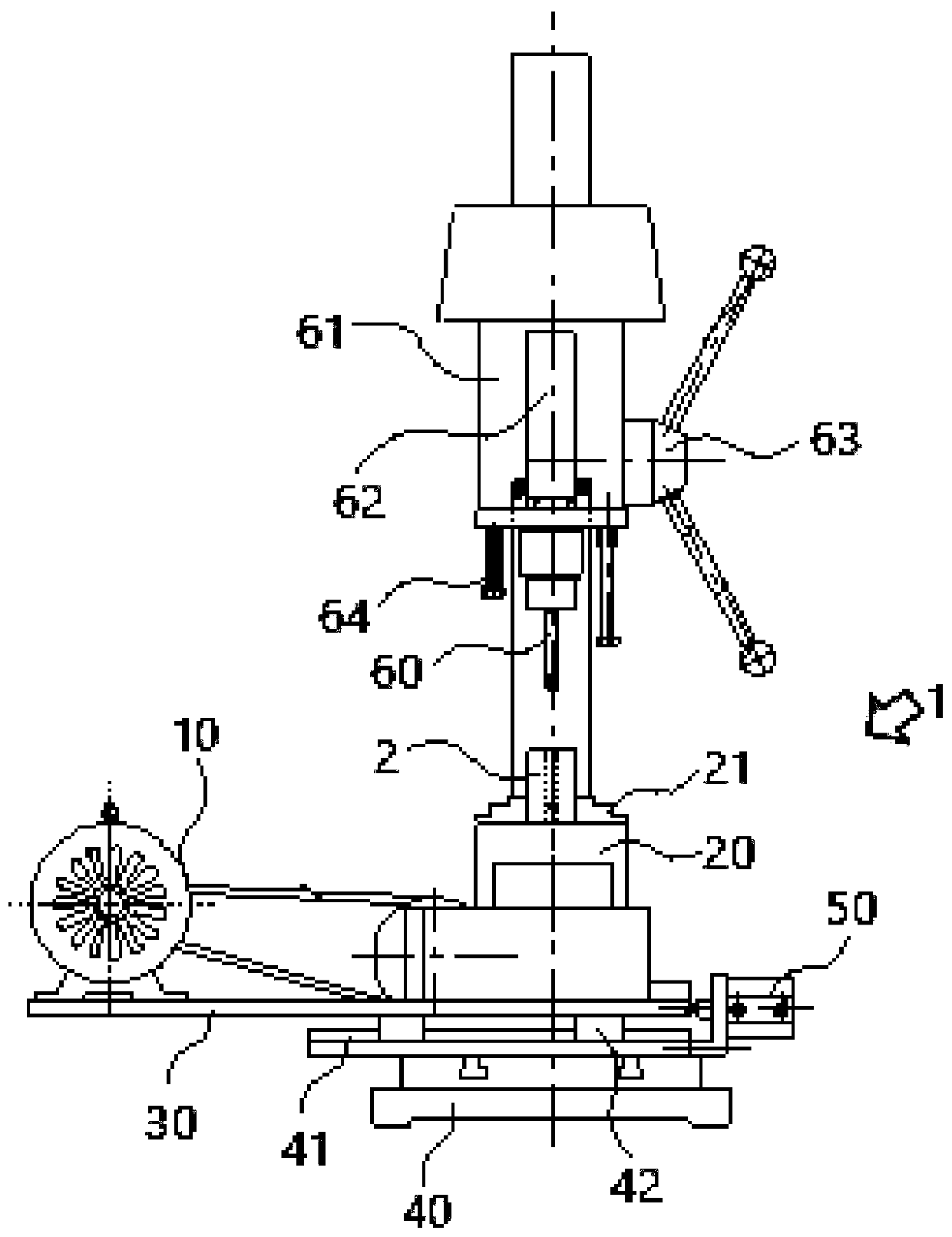 Automatic grinding machine for deep-hole integrated cold heading bolt mold