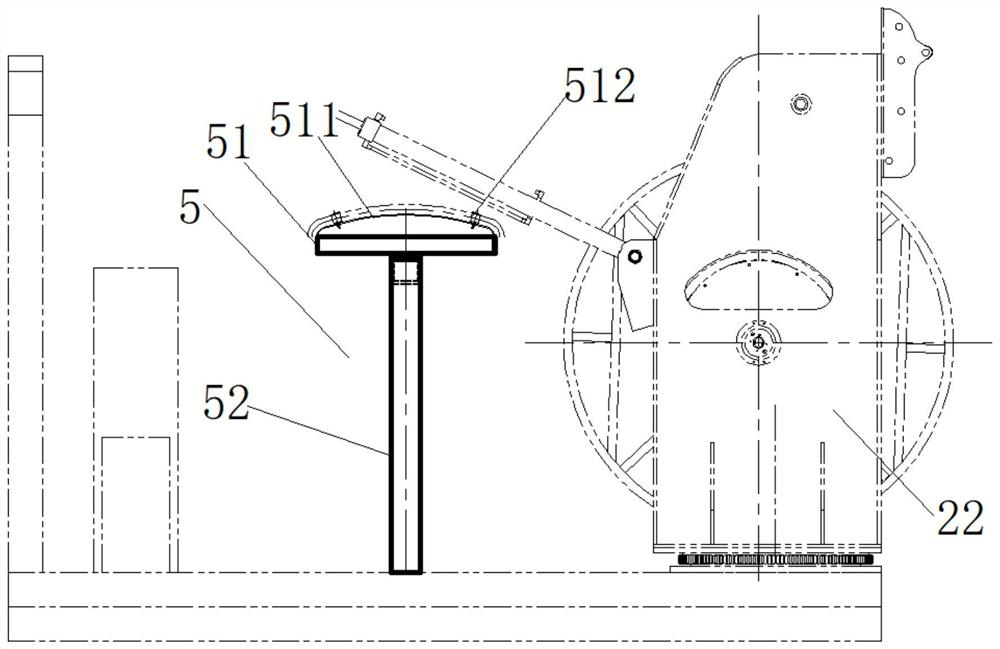 Shore power cable conveying device