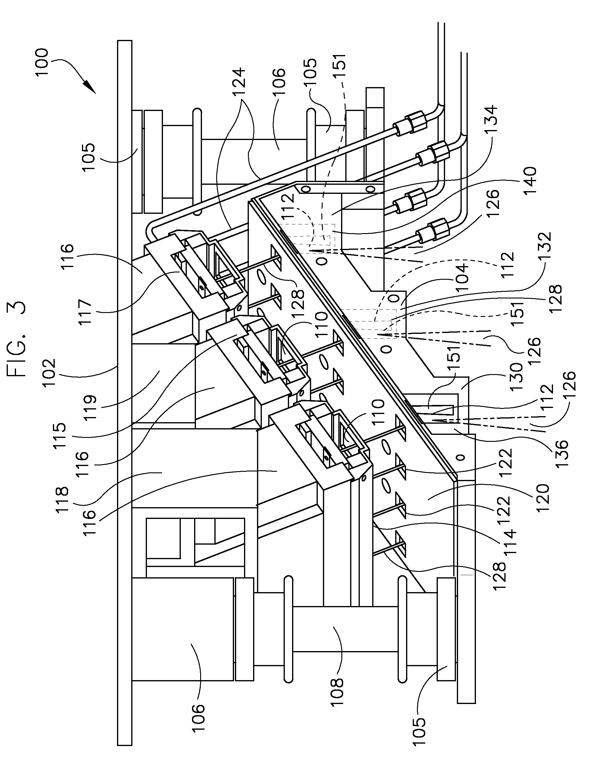 Apparatus for providing shielding in a multispot x-ray source and method of making same