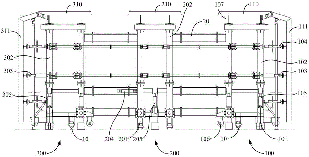 Split integrated underground passage steel mold plate trolley and construction method thereof